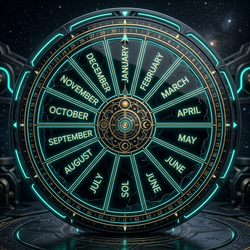 13 Month Calendar with SOL